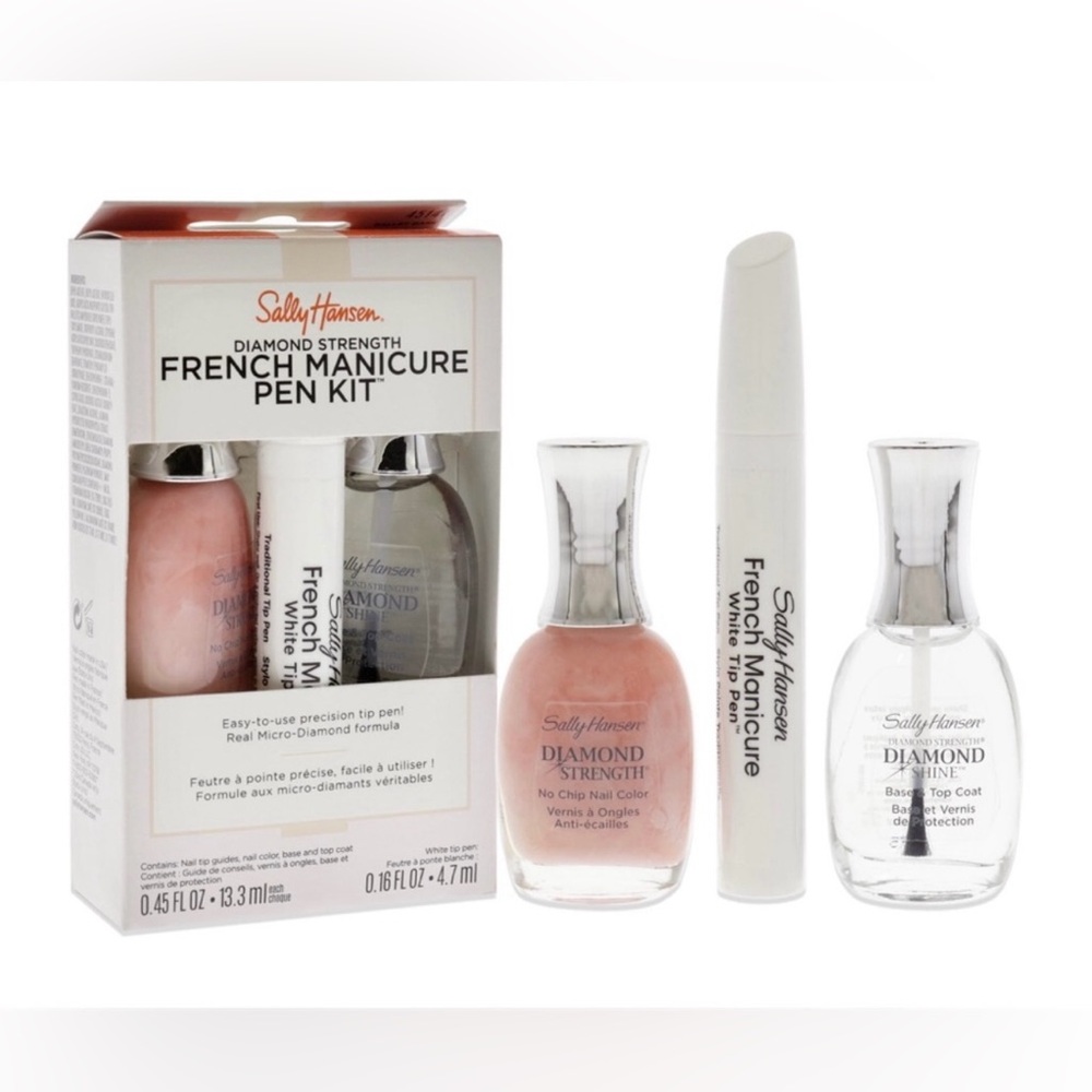 New Sally Hansen Diamond Strength French Manicure Pen Set Ballet Bare 45141